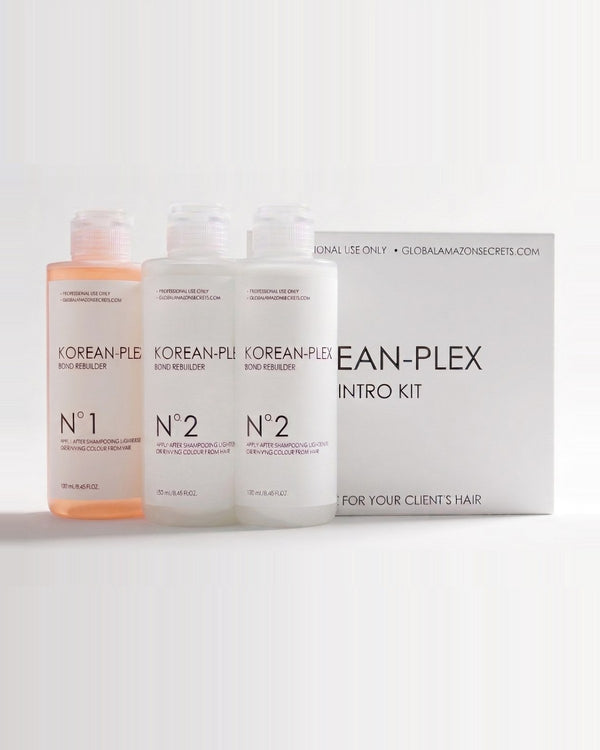 Korean-Plex Salon Intro Kit — No.1 Bond Activator and two No.2 Bond Rebuilder