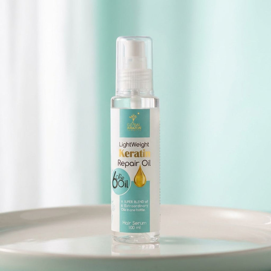 LightWeight Keratin Repair Oil — 6-in-1 Hair Serum